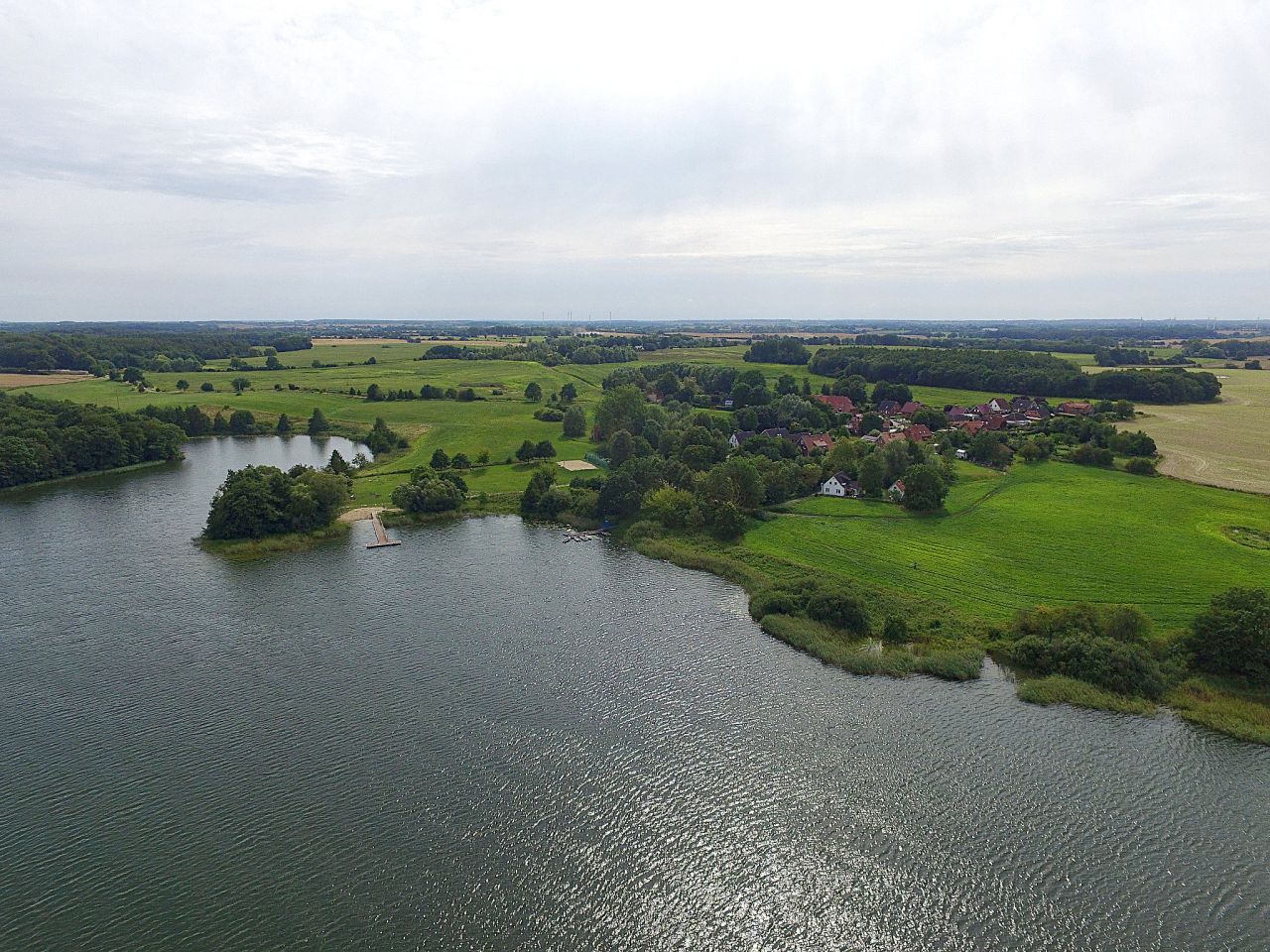 Tressow am See von oben