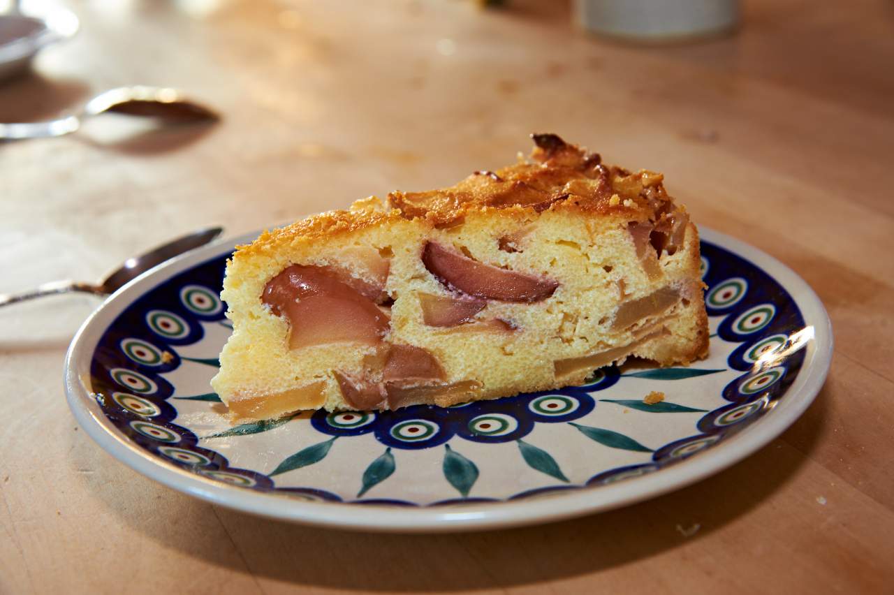 Apfelkuchen mit quark und kriss